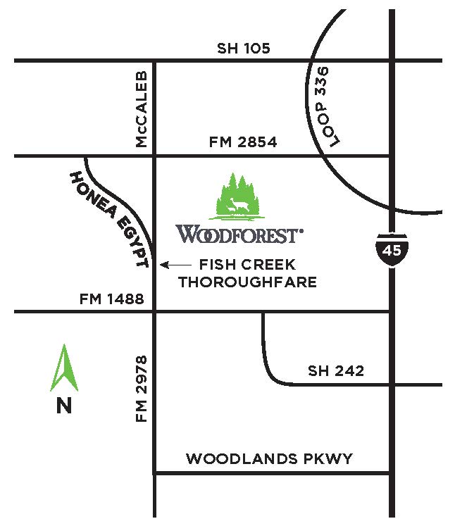 Directions to The Palm at Woodforest