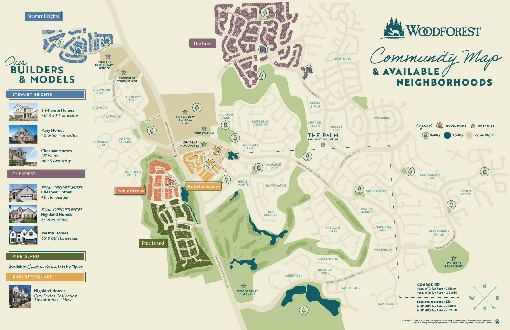 Woodforest Model Home Map 2024